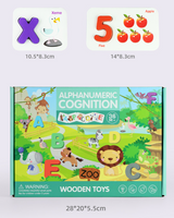 Alpha-Numeric Cognition Toy, ABC Wooden Letters & Numbers