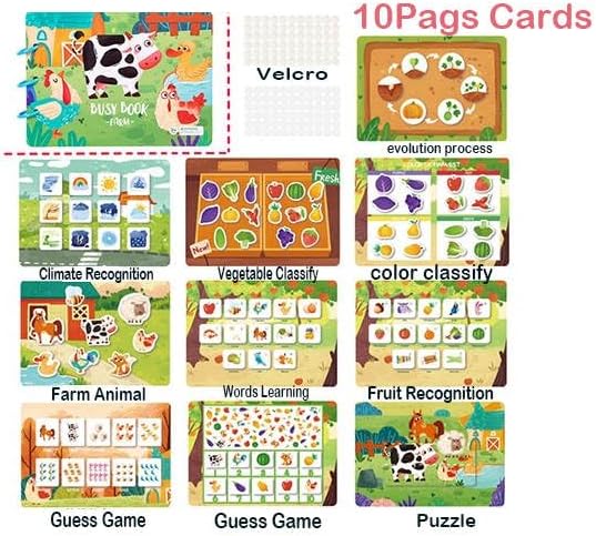 Busy Book Farm | Preschool Busy Book