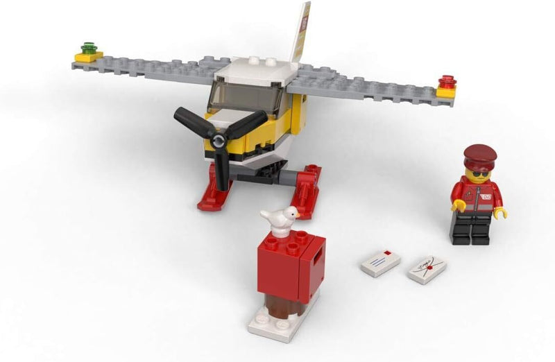 LEGO City Mail Plane 60250 Pretend-Play Toy, Fun Building Set for Kids