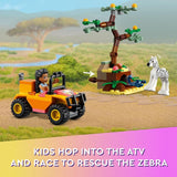 LEGO Wildlife Rescue Toy 41717 with Zebra and Giraffe Safari Animal
