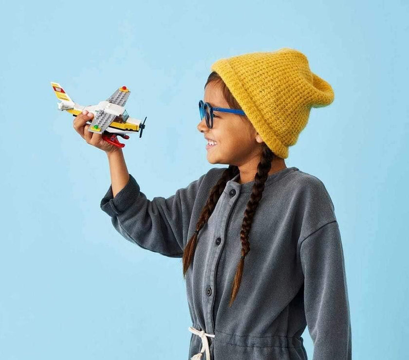 LEGO City Mail Plane 60250 Pretend-Play Toy, Fun Building Set for Kids