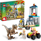 LEGO Jurassic Park Velociraptor Escape 76957 Learn to Build Dinosaur Toy