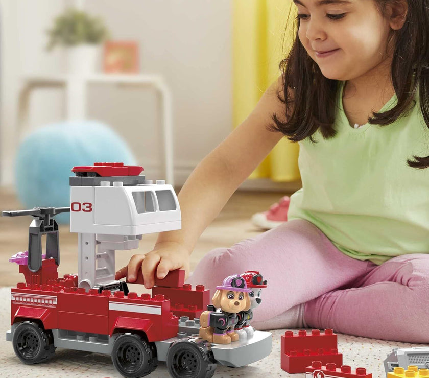 MEGA BLOKS PAW Patrol Toddler Building Blocks Toy - Fire Truck with 37 Pieces