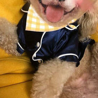 Pet Dog Clothes Soft Silk French Bulldog Pajamas Pet Coat Clothing For Small Dogs Shih Tzu Puppy Cat Shirt Pet Costume