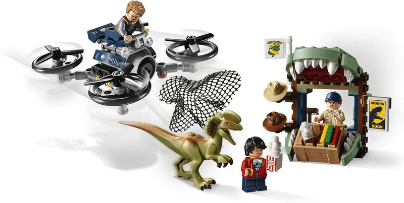 LEGO Jurassic World Dilophosaurus on The Loose 75934 Building Kit (168 Pieces)