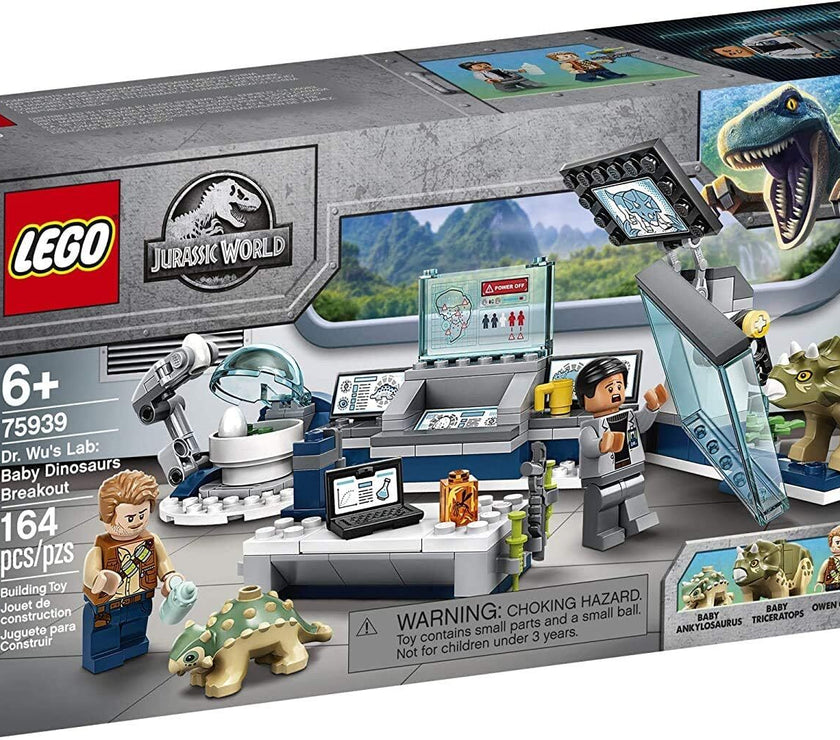 LEGO Jurassic World Dr. Wu's Lab: Baby Dinosaurs Breakout 75939