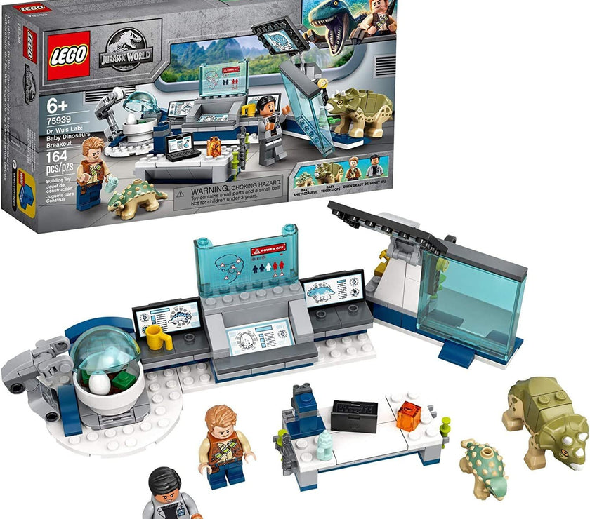 LEGO Jurassic World Dr. Wu's Lab: Baby Dinosaurs Breakout 75939