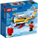 LEGO City Mail Plane 60250 Pretend-Play Toy, Fun Building Set for Kids