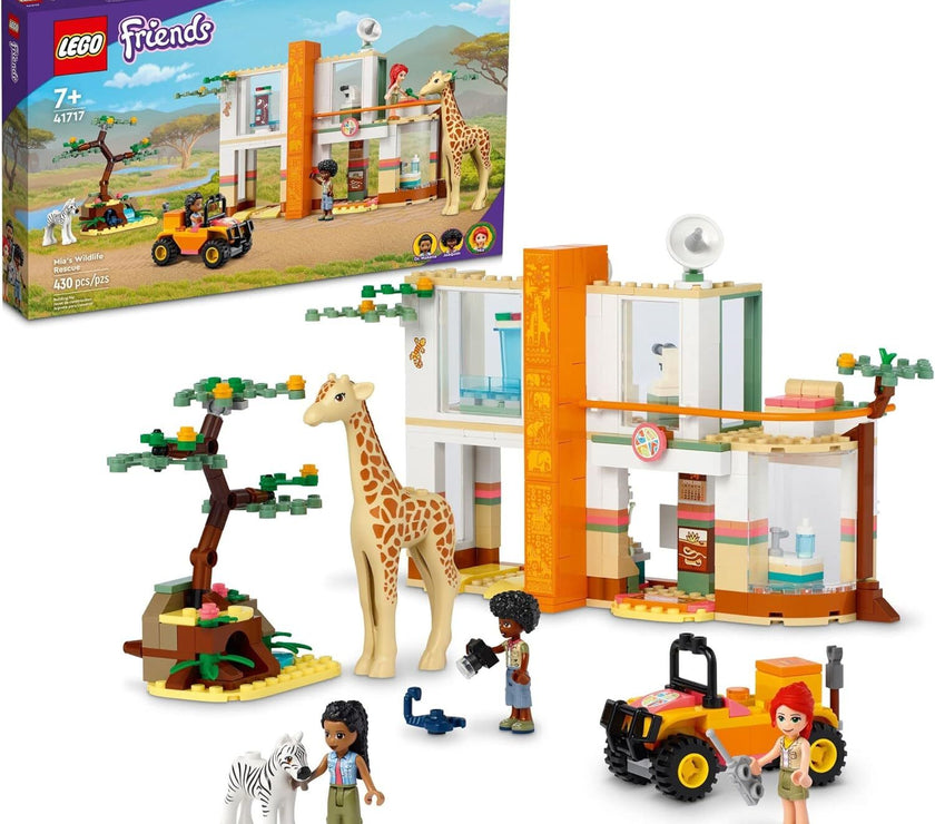 LEGO Wildlife Rescue Toy 41717 with Zebra and Giraffe Safari Animal