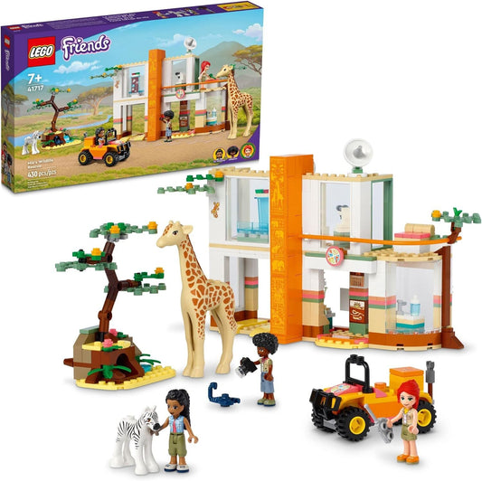 LEGO Wildlife Rescue Toy 41717 with Zebra and Giraffe Safari Animal
