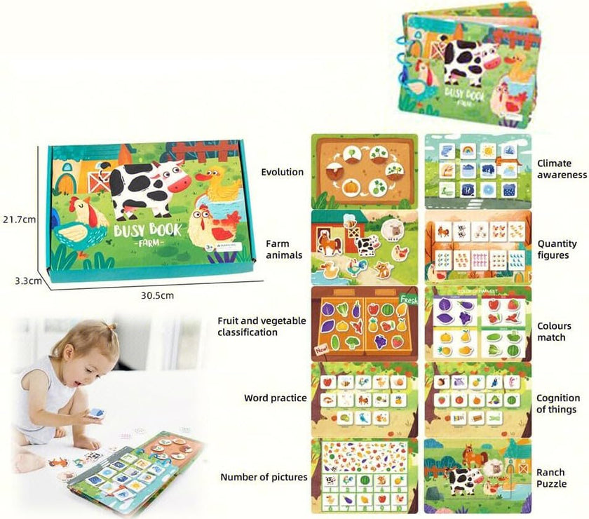 Busy Book Farm | Preschool Busy Book