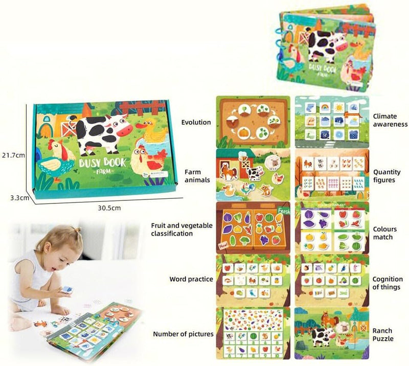Busy Book Farm | Preschool Busy Book