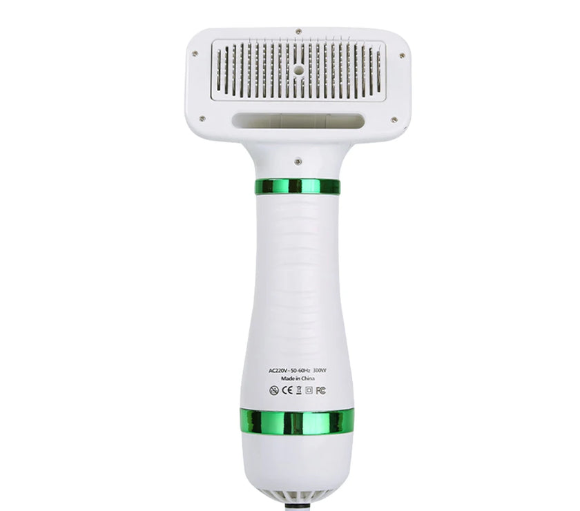 Pet Dog Hair Dryer 2-in-1 Cat Dog Dryer Grooming And Care Adjustable Temperature Low Noise Pet Blow Dryer Comb Cat Dog Supplies