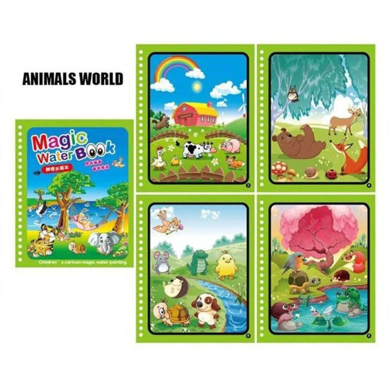 Magic Water Drawing Coloring Book