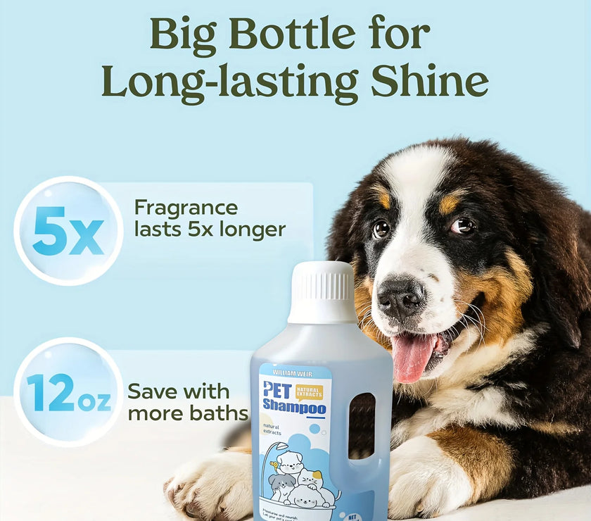 Pet Bath Gel,Pet Shampoo,Cat and Dog Bath Gel,Gentle Soothing Formula,Suitable for Cats and Dogs,Cares for Pet Hair Health,500ml