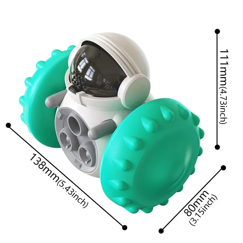 Dog Puzzle Toys Pet Food Interactive Tumbler Slow Feeder Puppy Toy Snack Treat Stimulation Chase Rolling Puppy Toy Pet Supplies