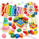 5-6pcs/set Montessori Wooden Toys for Babies