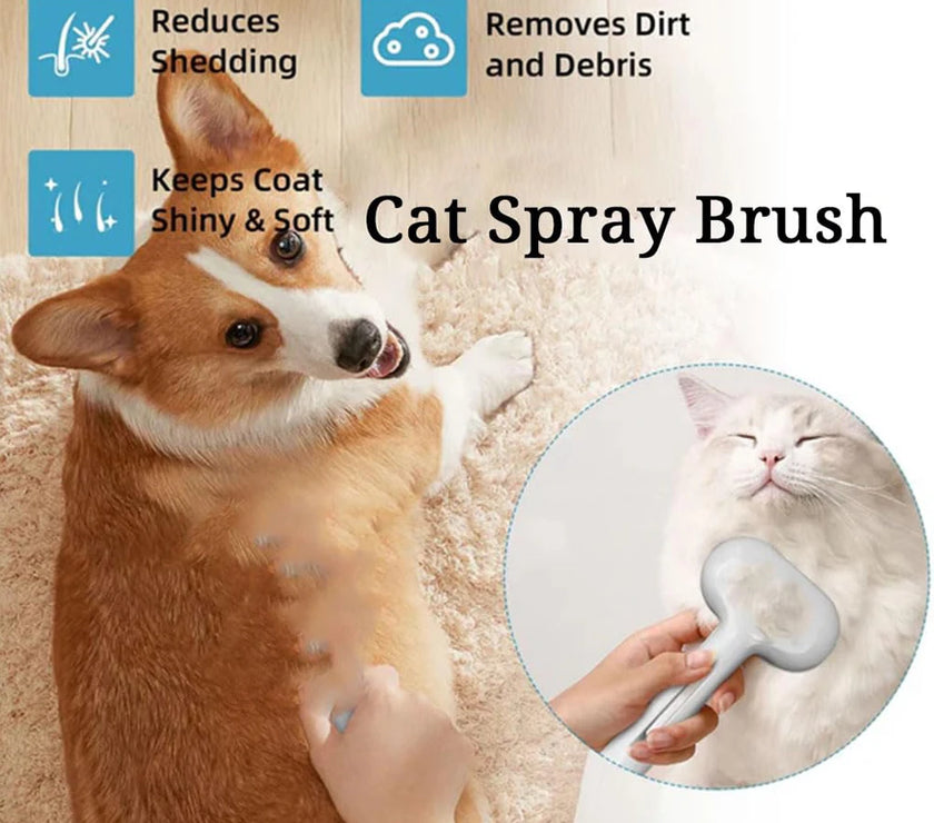 Dog Steam Grooming Brush Pet Spray Hair Removal Comb ABS Luxury Grooming Brush For Smooth Coat Pet 3 In 1 Groomer Steam