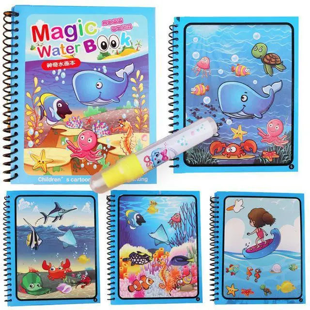 Magic Water Drawing Coloring Book