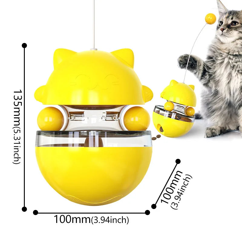 Dog Puzzle Toys Pet Food Interactive Tumbler Slow Feeder Puppy Toy Snack Treat Stimulation Chase Rolling Puppy Toy Pet Supplies