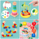 5-6pcs/set Montessori Wooden Toys for Babies