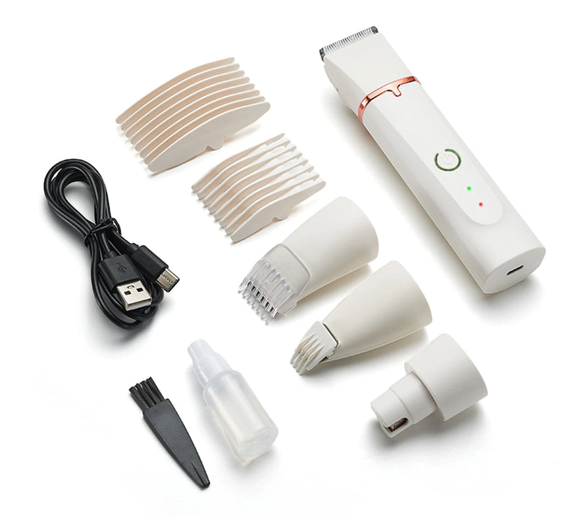 Professional 4-in-1 Electric Pet Grooming Tool Set Dog Hair Clippers USB Rechargeable Pets Haircut Trimmer Shaver Cats Supplies