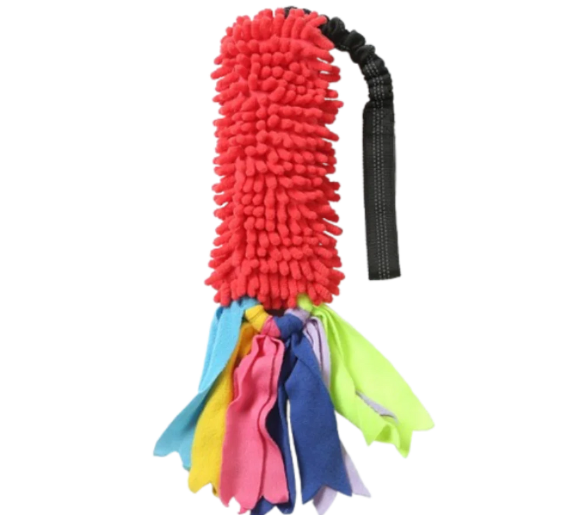 Colorful Pet Chew Toy Squeaky Plush Dog Interactive Toy with Sound Funny Teething Resistant Rope Toy for Relieve Boredom