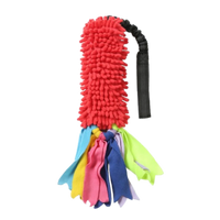 Colorful Pet Chew Toy Squeaky Plush Dog Interactive Toy with Sound Funny Teething Resistant Rope Toy for Relieve Boredom