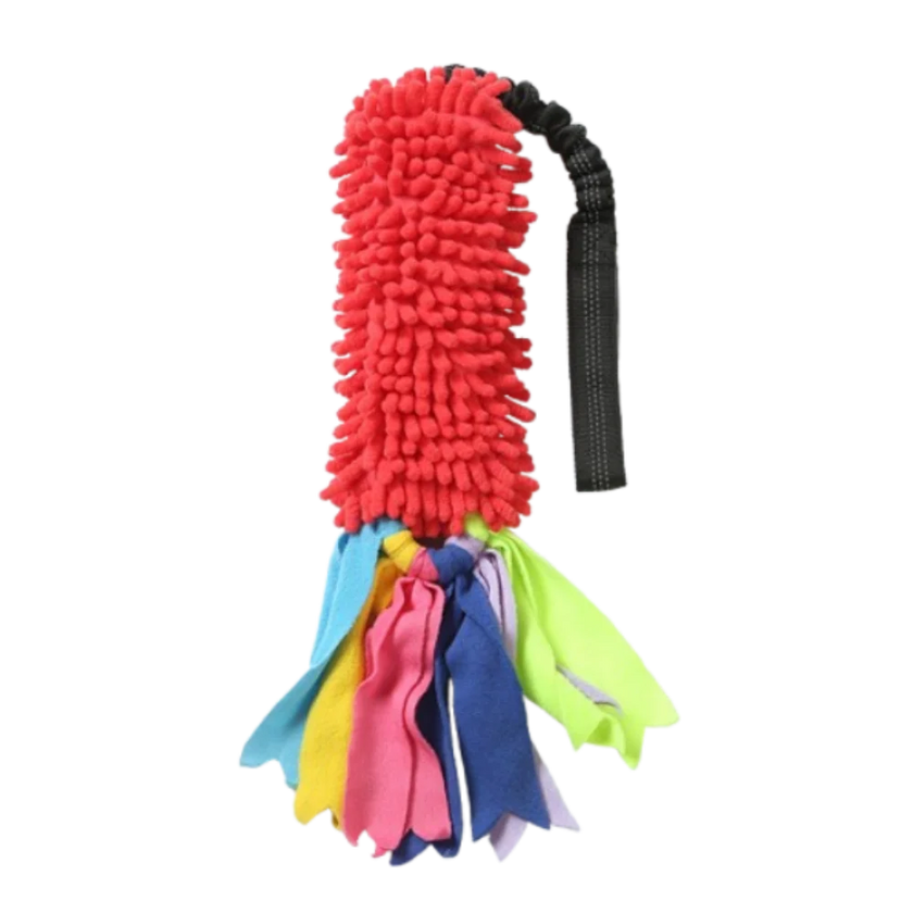 Colorful Pet Chew Toy Squeaky Plush Dog Interactive Toy with Sound Funny Teething Resistant Rope Toy for Relieve Boredom