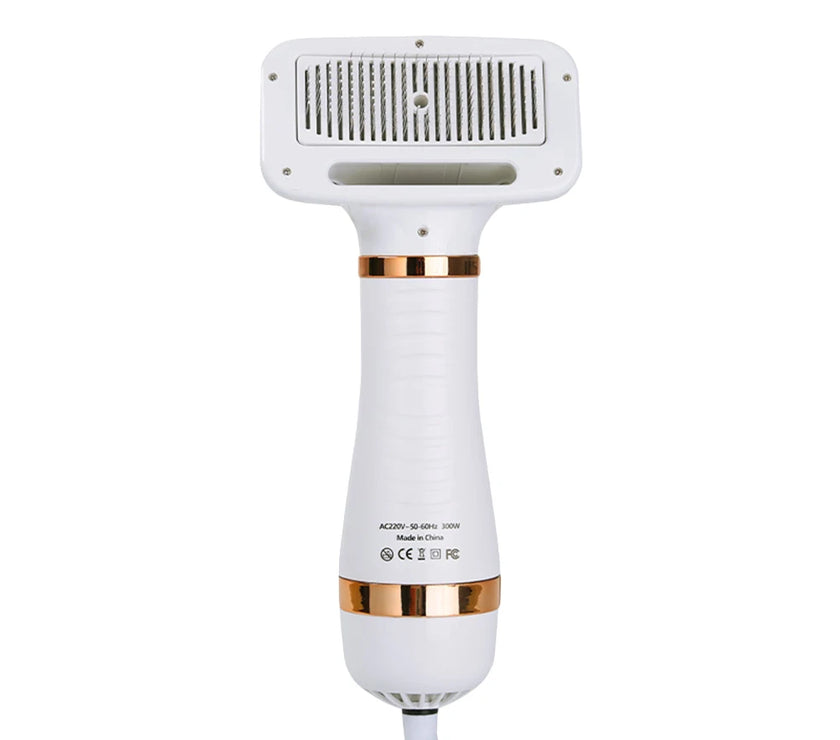 Pet Dog Hair Dryer 2-in-1 Cat Dog Dryer Grooming And Care Adjustable Temperature Low Noise Pet Blow Dryer Comb Cat Dog Supplies