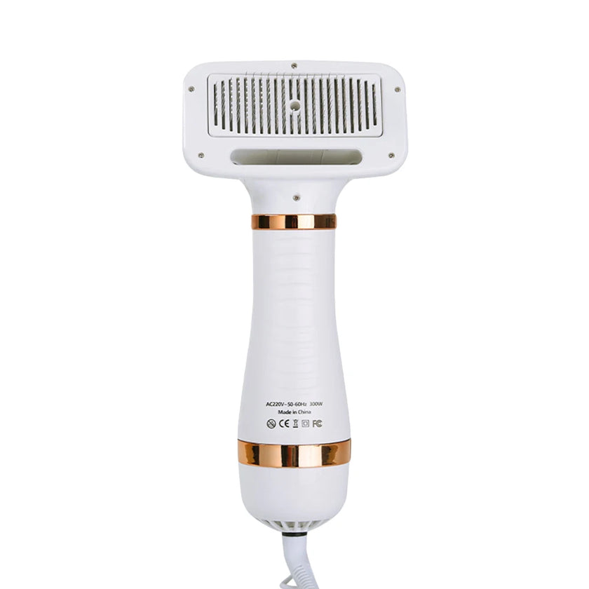 Pet Dog Hair Dryer 2-in-1 Cat Dog Dryer Grooming And Care Adjustable Temperature Low Noise Pet Blow Dryer Comb Cat Dog Supplies