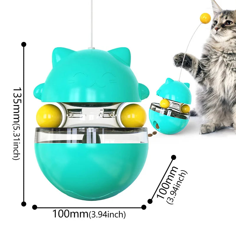 Dog Puzzle Toys Pet Food Interactive Tumbler Slow Feeder Puppy Toy Snack Treat Stimulation Chase Rolling Puppy Toy Pet Supplies
