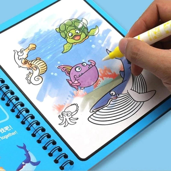 Magic Water Drawing Coloring Book