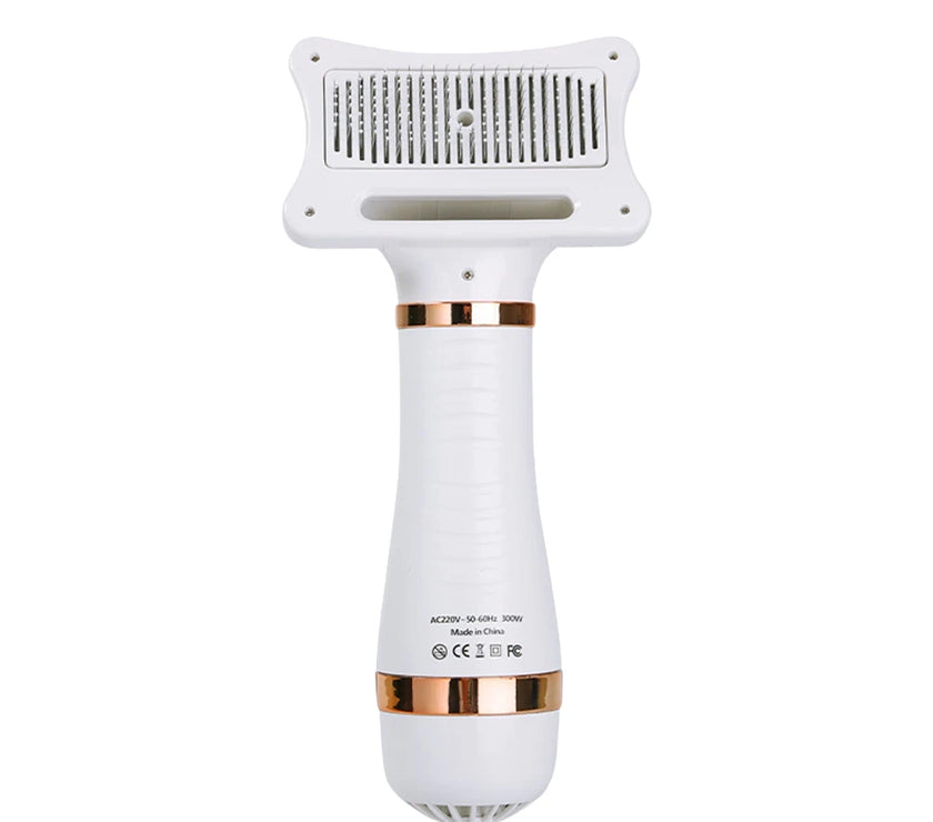 Pet Dog Hair Dryer 2-in-1 Cat Dog Dryer Grooming And Care Adjustable Temperature Low Noise Pet Blow Dryer Comb Cat Dog Supplies
