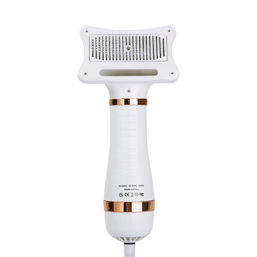 Pet Dog Hair Dryer 2-in-1 Cat Dog Dryer Grooming And Care Adjustable Temperature Low Noise Pet Blow Dryer Comb Cat Dog Supplies