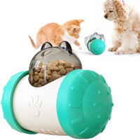 Dog Puzzle Toys Pet Food Interactive Tumbler Slow Feeder Puppy Toy Snack Treat Stimulation Chase Rolling Puppy Toy Pet Supplies