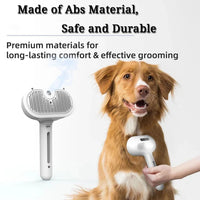 Dog Steam Grooming Brush Pet Spray Hair Removal Comb ABS Luxury Grooming Brush For Smooth Coat Pet 3 In 1 Groomer Steam
