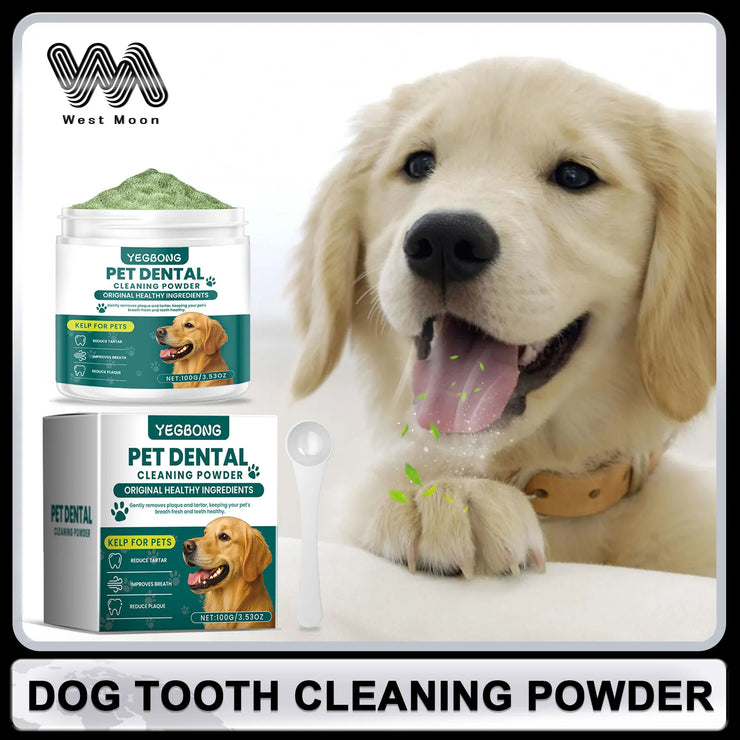 Pet Teeth Cleaning Powder for Dog Reduces Tartar and Calculus Protect Dog Oral Gum Health Freshen Breath Dog Cleaning Products