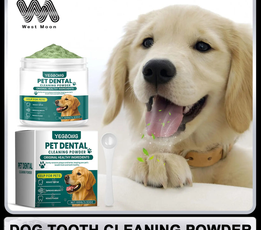 Pet Teeth Cleaning Powder for Dog Reduces Tartar and Calculus Protect Dog Oral Gum Health Freshen Breath Dog Cleaning Products