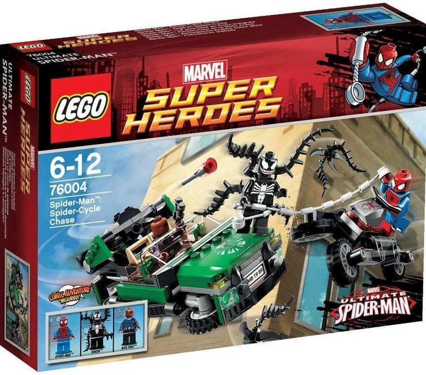 LEGO Super Heroes Spiderman Spider Cycle Chase 76004