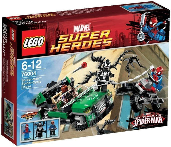 LEGO Super Heroes Spiderman Spider Cycle Chase 76004