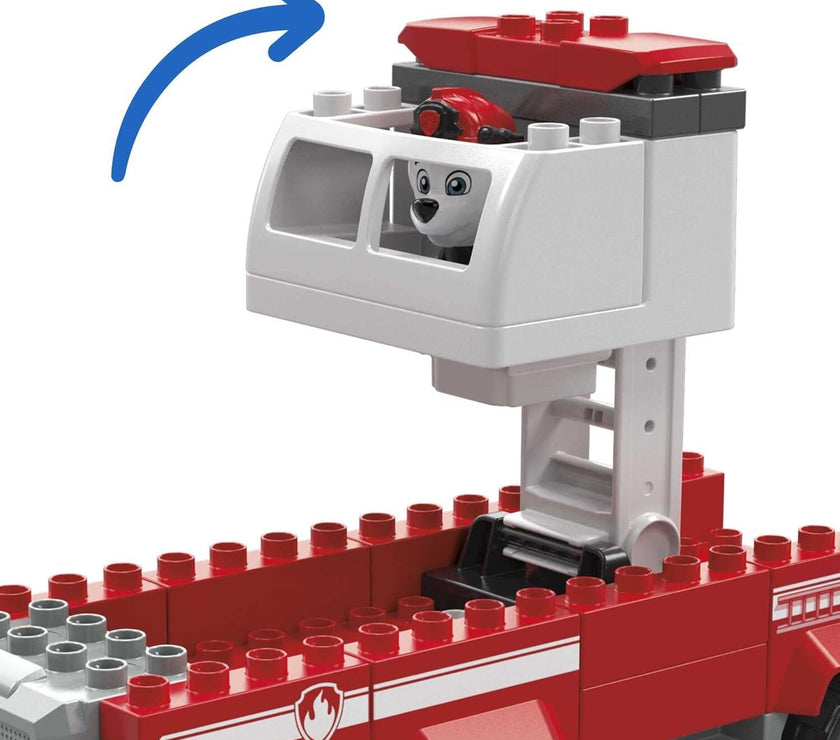 MEGA BLOKS PAW Patrol Toddler Building Blocks Toy - Fire Truck with 37 Pieces