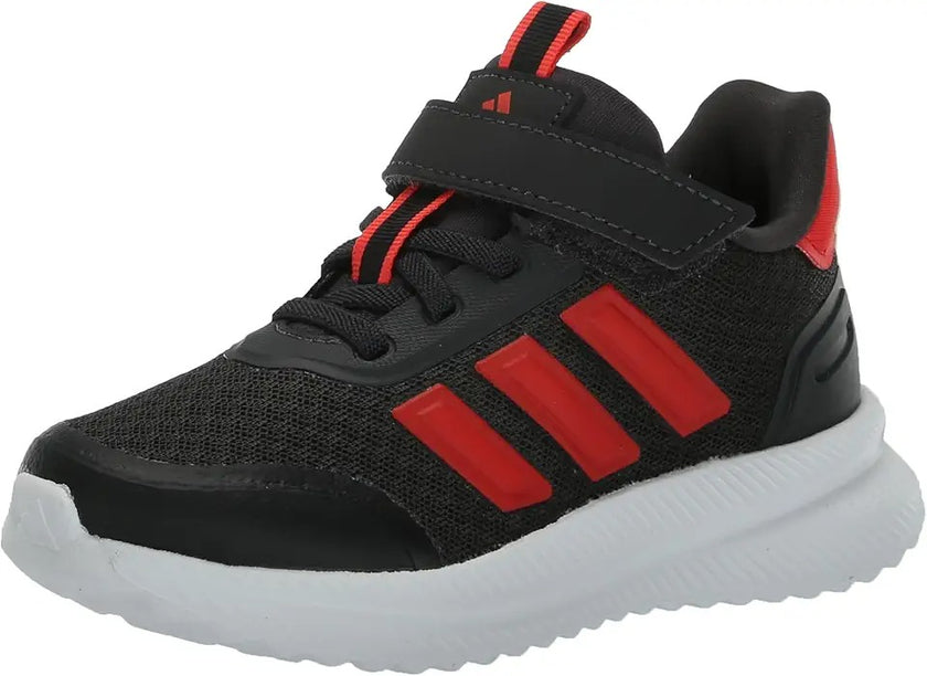 Adidas Kaptir 2.0 Running Shoe, White/Black/Vivid Red, 2 US Unisex