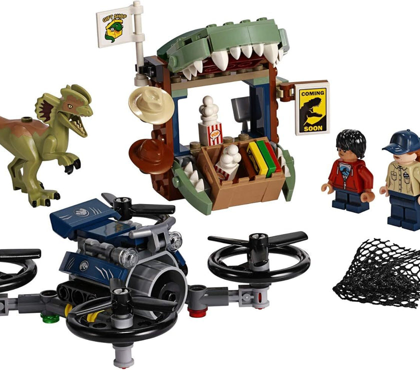 LEGO Jurassic World Dilophosaurus on The Loose 75934 Building Kit (168 Pieces)