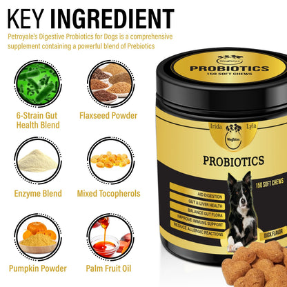 Probiotics for Dogs - 150 Chews | Duck Flavored
