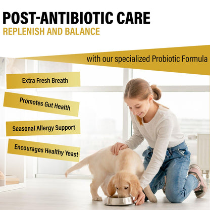 Probiotics for Dogs - 150 Chews | Duck Flavored