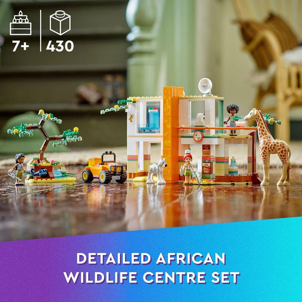 LEGO Wildlife Rescue Toy 41717 with Zebra and Giraffe Safari Animal